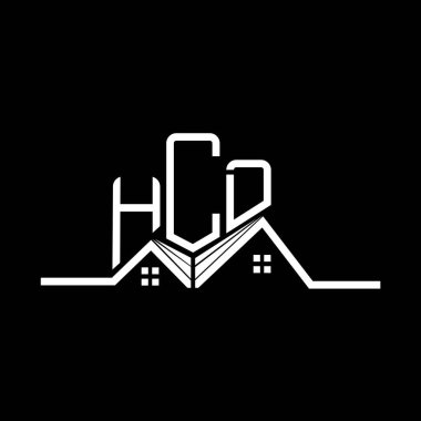 HCD Real State logo tasarımı, HCD basit ve modern logo. HCD lüks alfabe tasarımı  