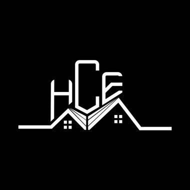 HCE Real State logo tasarımı, HCE basit ve modern logosu. HCE lüks alfabe tasarımı  