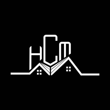 HCM Real State logo tasarımı, HCM basit ve modern logo. HCM lüks alfabe tasarımı  