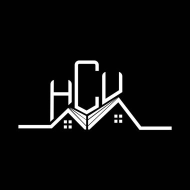 HCU Real State logo tasarımı, HCU basit ve modern logo. HCU lüks alfabe tasarımı  