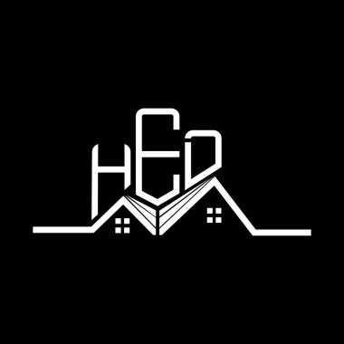 HED Emlak Logosu Tasarımı, HED Basit ve Modern Logo. HED lüks alfabe tasarımı  
