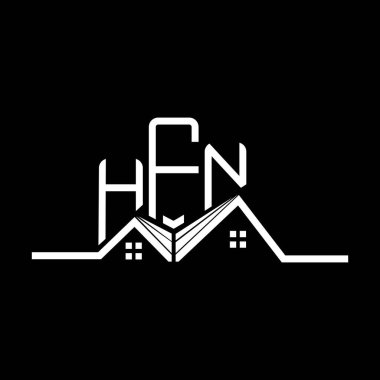 HFN Real State logo tasarımı, HFN basit ve modern logo. HFN lüks alfabe tasarımı  