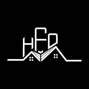 HFO emlak logosu tasarımı, basit ve modern HFO logosu. HFO lüks alfabe tasarımı  