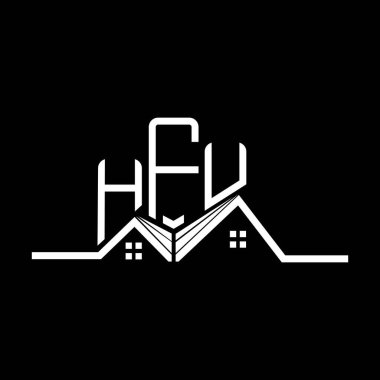 HFU Real State logo tasarımı, HFU basit ve modern logo. HFU lüks alfabe tasarımı  
