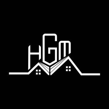 HGM Real State logo tasarımı, HGM basit ve modern logo. HGM lüks alfabe tasarımı  