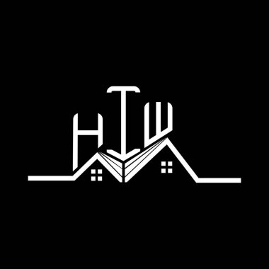 HIW Emlak Logosu Tasarımı, HIW Basit ve Modern Logo. HIW lüks alfabe tasarımı  