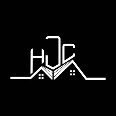 HJC Real State logo tasarımı, basit ve modern HJC logosu. HJC lüks alfabe tasarımı  
