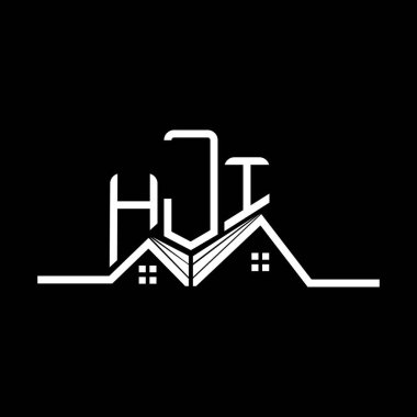 HJI Real State logo tasarımı, HJI basit ve modern logo. HJI lüks alfabe tasarımı  