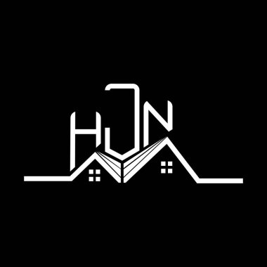 HJN Real State logo tasarımı, HJN basit ve modern logo. HJN lüks alfabe tasarımı  