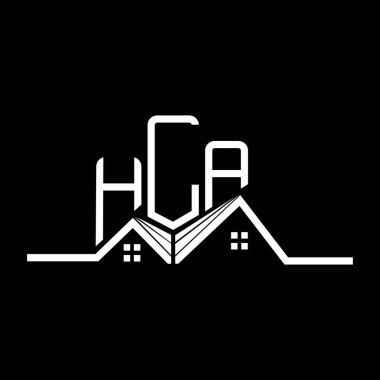 HLA emlak logosu tasarımı, HLA basit ve modern logo. HLA lüks alfabe tasarımı  