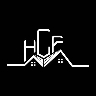 HLF Real State logo tasarımı, HLF basit ve modern logo. HLF lüks alfabe tasarımı  