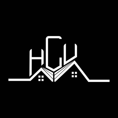 HLU Real State logo tasarımı, HLU basit ve modern logo. HLU lüks alfabe tasarımı  
