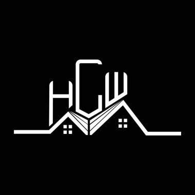 HLW Real State logo tasarımı, basit ve modern HLW logosu. HLW lüks alfabe tasarımı  