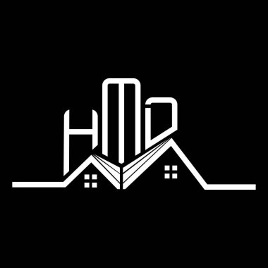 HMD Real State logo tasarımı, HMD basit ve modern logo. HMD lüks alfabe tasarımı  