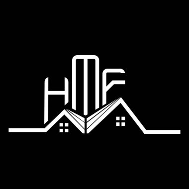 HMF Real State logo tasarımı, HMF basit ve modern logo. HMF lüks alfabe tasarımı  