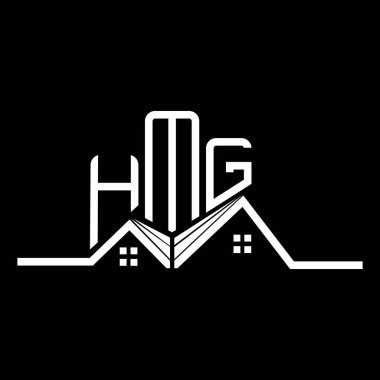 HMG Real State logo tasarımı, HMG basit ve modern logo. HMG lüks alfabe tasarımı  