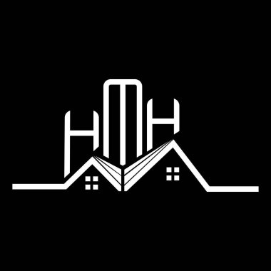 HMH Real State logo tasarımı, HMH basit ve modern logo. HMH lüks alfabe tasarımı  