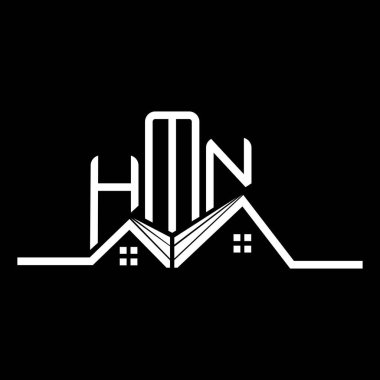 HMN emlak logosu tasarımı, basit ve modern HMN logosu. HMN lüks alfabe tasarımı  