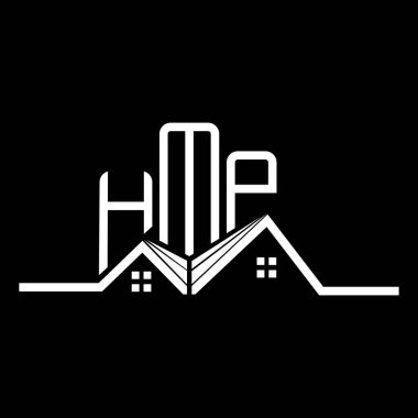 HMP Real State logo tasarımı, HMP basit ve modern logo. HMP lüks alfabe tasarımı  