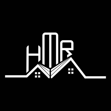 HMR Real State logo tasarımı, HMR basit ve modern logo. HMR lüks alfabe tasarımı  