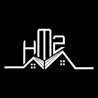 HMZ Real State logo tasarımı, HMZ basit ve modern logo. HMZ lüks alfabe tasarımı  