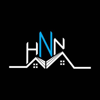 HNN emlak logosu tasarımı, basit ve modern HNN logosu. HNN lüks alfabe tasarımı  