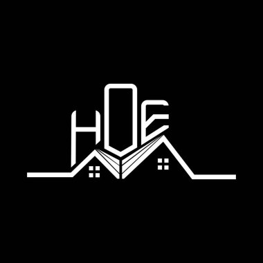 HOE Real State logo tasarımı, HOE basit ve modern logo. Lüks alfabe dizaynı  