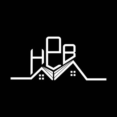 HPB Real State logo tasarımı, HPB basit ve modern logo. HPB lüks alfabe tasarımı  