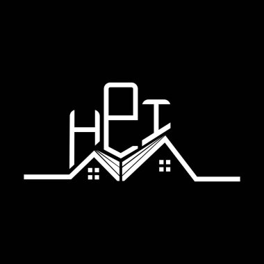 HPI Real State logo tasarımı, HPI basit ve modern logo. HPI lüks alfabe tasarımı  