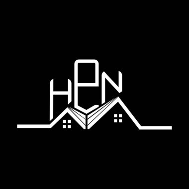 HPN Real State logo tasarımı, HPN basit ve modern logo. HPN lüks alfabe tasarımı  