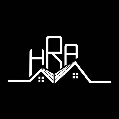 HRA Emlak İdaresi logosu tasarımı, basit ve modern HRA logosu. HRA lüks alfabe tasarımı  