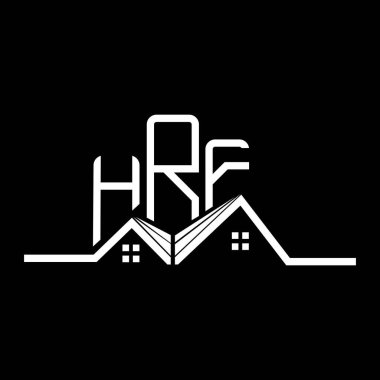 HRF Real State logo tasarımı, HRF basit ve modern logo. HRF lüks alfabe tasarımı  