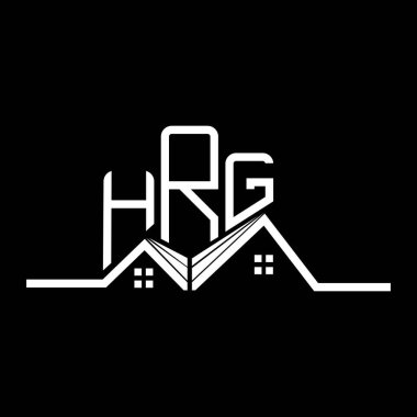 HRG Real State logo tasarımı, HRG basit ve modern logo. HRG lüks alfabe tasarımı  