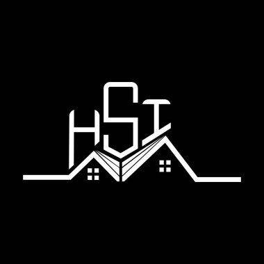 HSI Real State logo tasarımı, HSI basit ve modern logo. HSI lüks alfabe tasarımı  