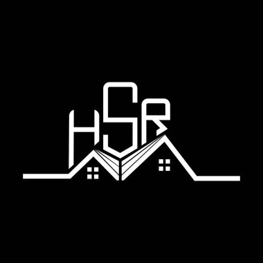 HSR Real State logo tasarımı, HSR basit ve modern logo. HSR lüks alfabe tasarımı  