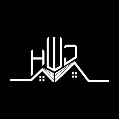 HWJ Real State logo tasarımı, HWJ basit ve modern logo. HWJ lüks alfabe tasarımı  