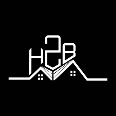 HZB emlak logosu tasarımı, HZB basit ve modern logo. HZB lüks alfabe tasarımı  