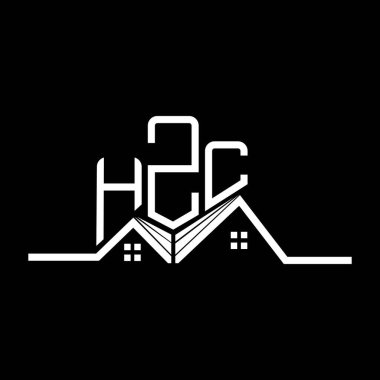 HZC emlak logosu tasarımı, HZC basit ve modern logo. HZC lüks alfabe tasarımı  