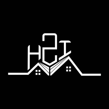 HZI Real State logo tasarımı, HZI basit ve modern logo. HZI lüks alfabe tasarımı  