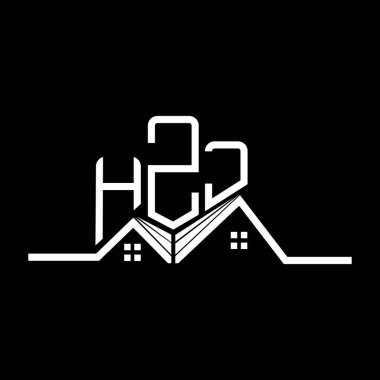 HZJ Real State logo tasarımı, HZJ basit ve modern logo. HZJ lüks alfabe tasarımı  