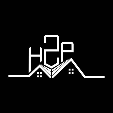 HZP Real State logo tasarımı, HZP basit ve modern logo. HZP lüks alfabe tasarımı  