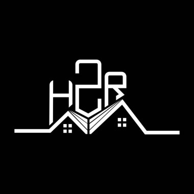 HZR emlak logosu tasarımı, HZR basit ve modern logo. HZR lüks alfabe tasarımı  