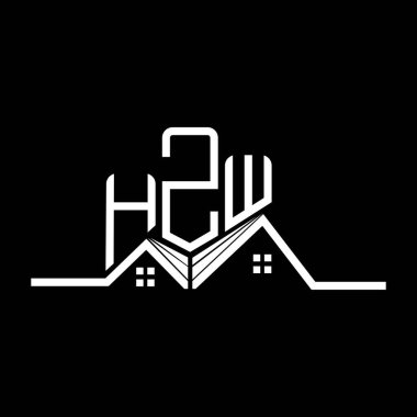 HZW Real State logo tasarımı, HZW basit ve modern logo. HZW lüks alfabe tasarımı  