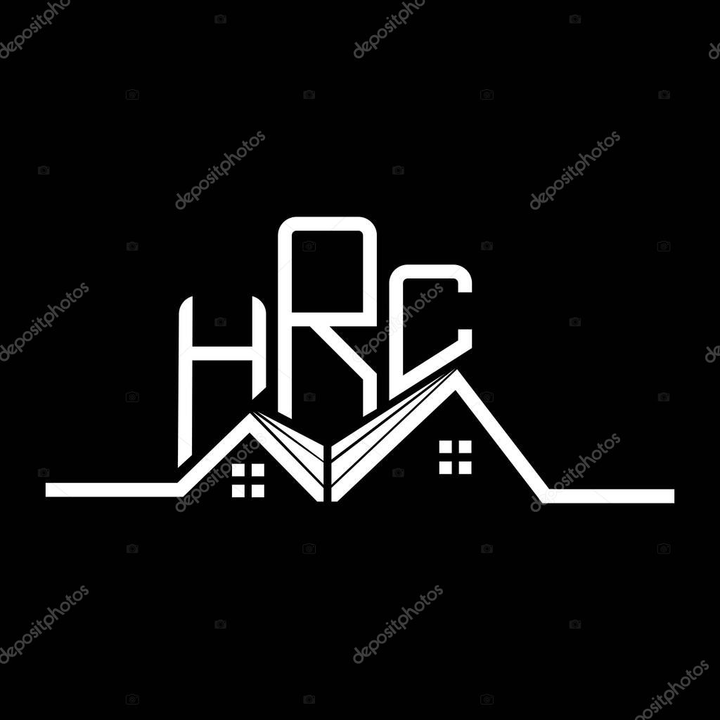 HRC Real State logo design, HRC simple and modern logo. HRC luxurious alphabet design