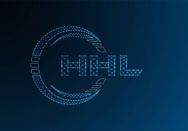 HHL düşük poli harfli logo vektör tasarımı. HHL düşük poli logo tasarımı. 