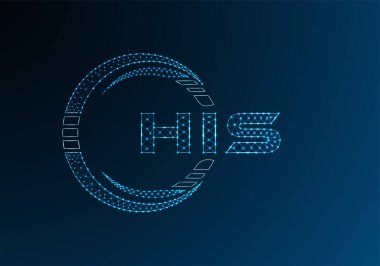 Düşük poli harfli logo vektör tasarımı. Onun alt poli logosu tasarımı. 