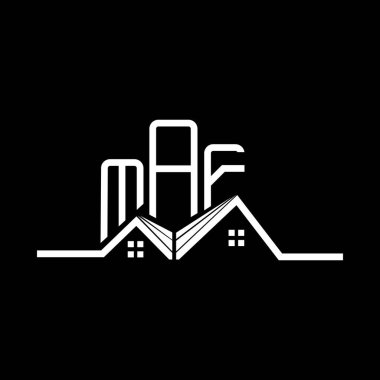MAF Real State logo tasarımı, MAF basit ve modern logo. MAF lüks alfabe tasarımı  