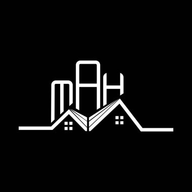 MAH emlak logosu tasarımı, MAH basit ve modern logo. MAH lüks alfabe tasarımı  