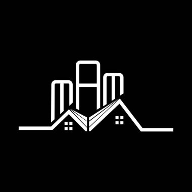 MAM Real State logo tasarımı, MAM basit ve modern logo. MAM lüks alfabe tasarımı  