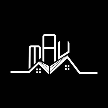 MAU emlak logosu tasarımı, MAU basit ve modern logo. MAU lüks alfabe tasarımı  